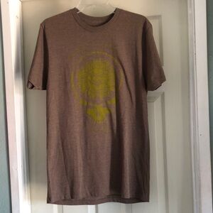 Grateful Dead Skull Sun Size Medium M Ripple Junction Brown Soft T Shirt Tee